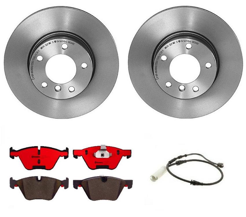 Brembo Brake Pads and Rotors Kit - Front (300mm) (Ceramic)